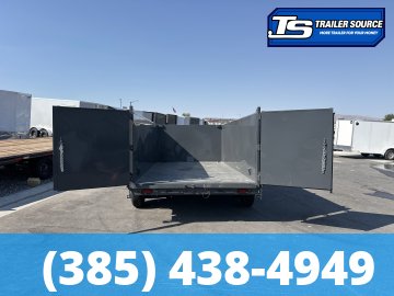 7x14 Lamar DT Dump Trailer - 48" Sides - 14K GVWR - Telescopic