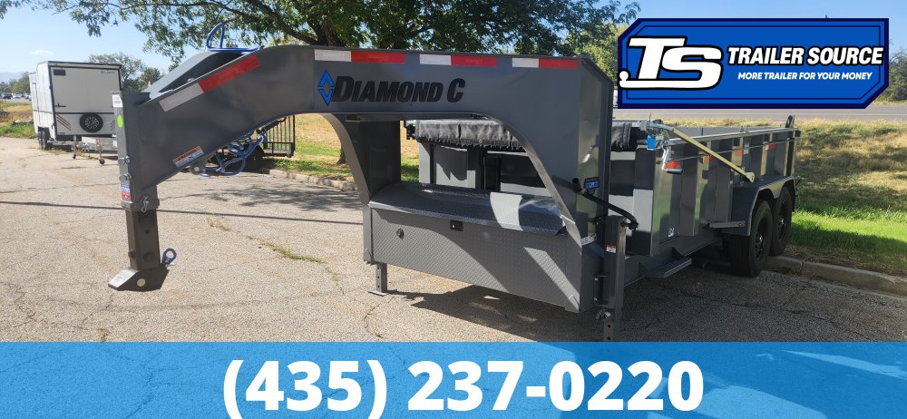 7x14 Diamond C LPT-GN 207 Gooseneck Dump