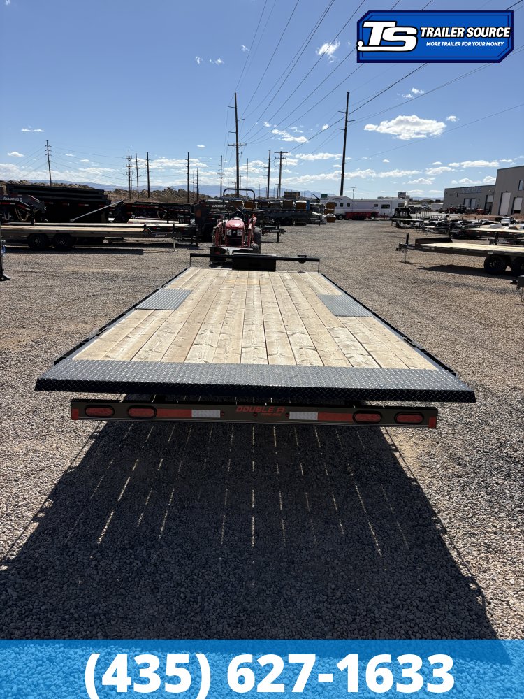 8.5x24 Double A Pro Series HBT Deckover Tilt Trailer - 15.4K GVWR - Winch Plate