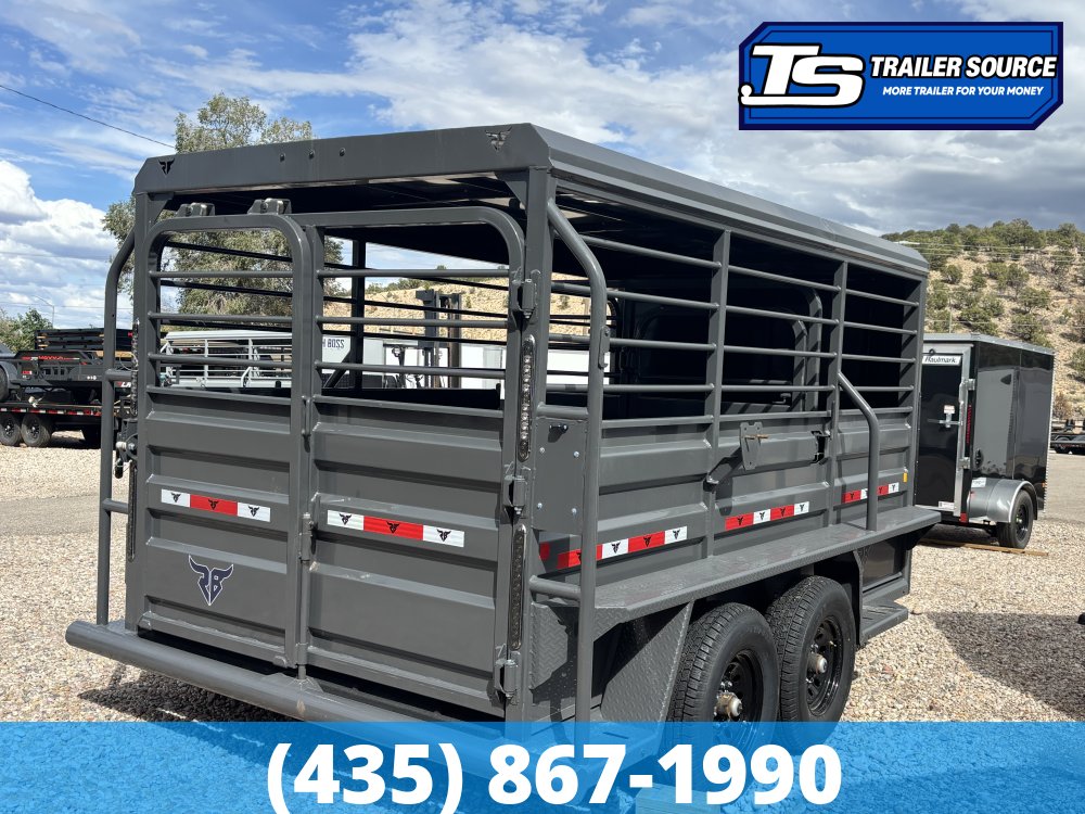 6.5x16 Ranch Boss STR-610 Horse Trailer - 15.2K GVWR -