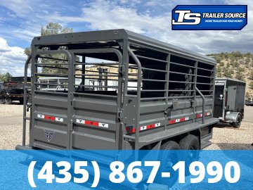 6.5x16 Ranch Boss STR-610 Horse Trailer - 15.2K GVWR -