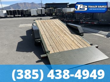 7x22 Liberty LT Equipment Trailer - 15.4K GVWR - Detach and Defend Coupler, Fork Holders, Tongue Box
