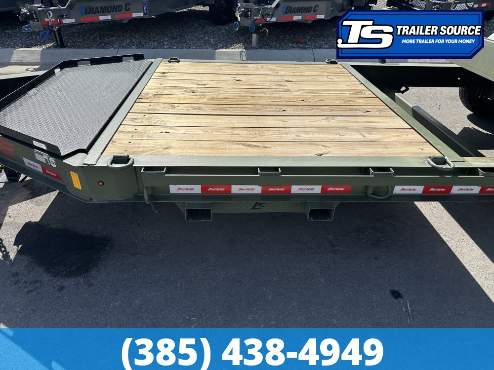 7x22 Liberty LT Equipment Trailer - 15.4K GVWR - Detach and Defend Coupler, Fork Holders, Tongue Box
