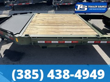 7x22 Liberty LT Equipment Trailer - 15.4K GVWR - Detach and Defend Coupler, Fork Holders, Tongue Box