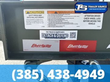 7x22 Liberty LT Equipment Trailer - 15.4K GVWR - Detach and Defend Coupler, Fork Holders, Tongue Box