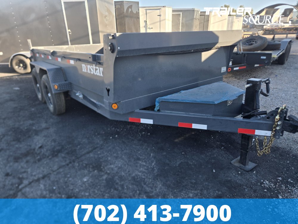 Scratch n Dent 7x14 Norstar Iron Bull DCB 20" Sides 14K Dump Trailer