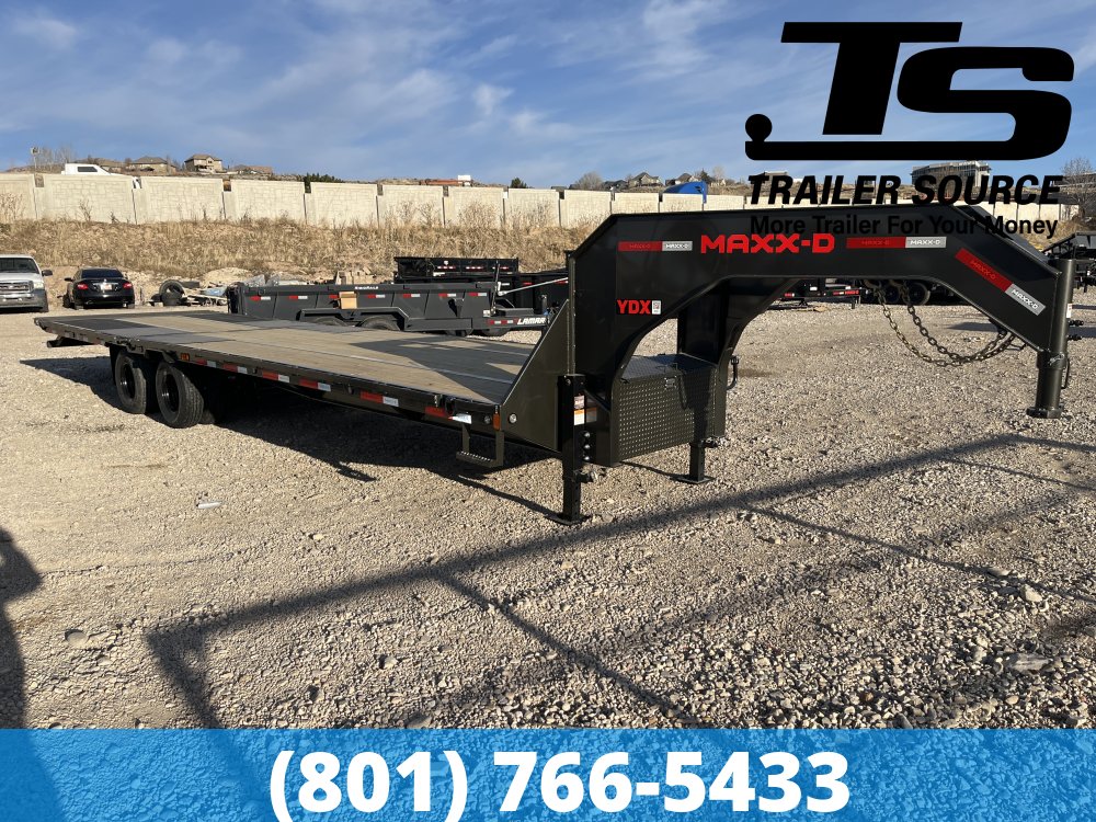 8.5x32 Maxx-D YDX Gooseneck Equipment Trailer -  25.9K GVWR - HDSS Suspension, Hydraulic Disc Brakes