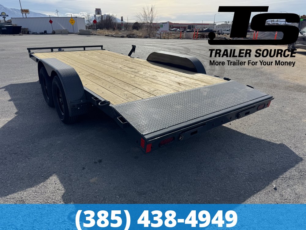7x18 Lamar CE Flatbed Car Hauler Trailer - 7K GVWR -