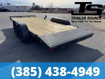 7x18 Lamar CE Flatbed Car Hauler Trailer - 7K GVWR -