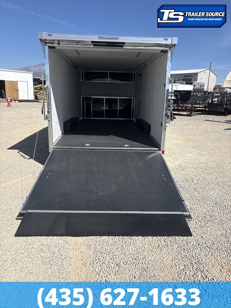 8.5x20 Wells Cargo Revv Enclosed Car Hauler Trailer - 7'0" Interior - 10K GVWR - .080 PolyCor, Rear Spoiler w/ Load Lights