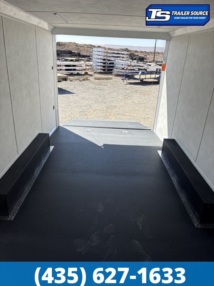 8.5x20 Wells Cargo Revv Enclosed Car Hauler Trailer - 7'0" Interior - 10K GVWR - .080 PolyCor, Rear Spoiler w/ Load Lights