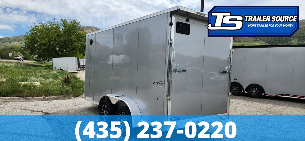 7x14 Look Vision Aluminum Enclosed Car Hauler