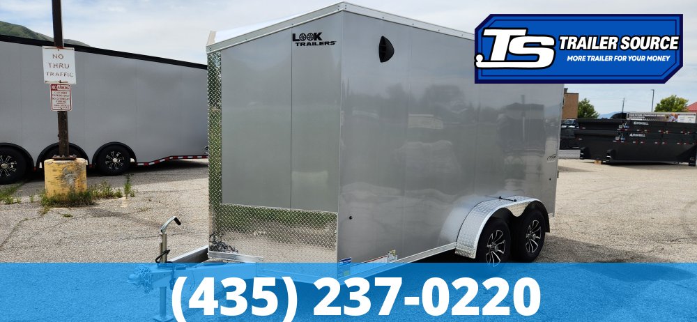 7x14 Look Vision Aluminum Enclosed Car Hauler