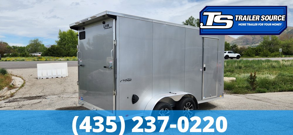 7x14 Look Vision Aluminum Enclosed Car Hauler