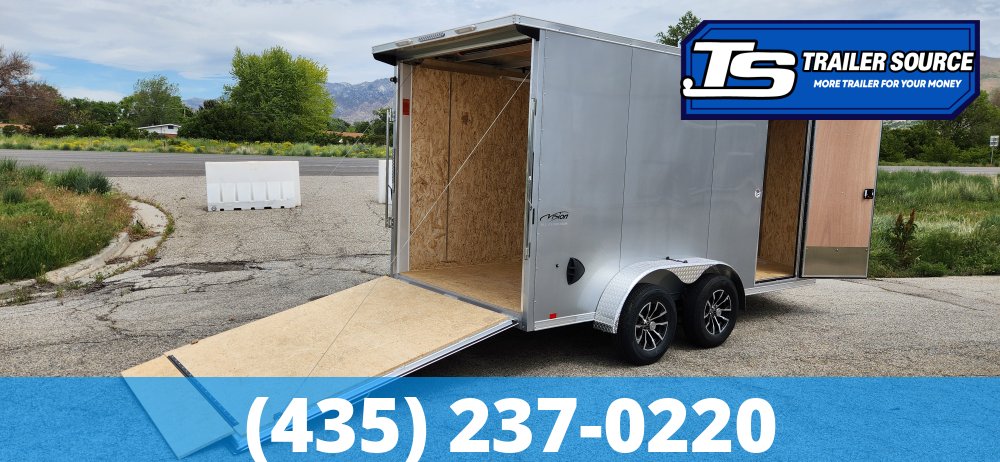 7x14 Look Vision Aluminum Enclosed Car Hauler