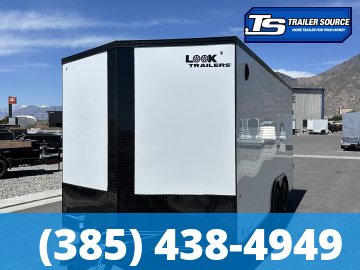 8.5x16 Look ST DLX Enclosed Cargo Trailer - 7'0" Interior - 7K GVWR - .080 PolyCor, Black Out Package, Rear Spoiler w/ Load Lights