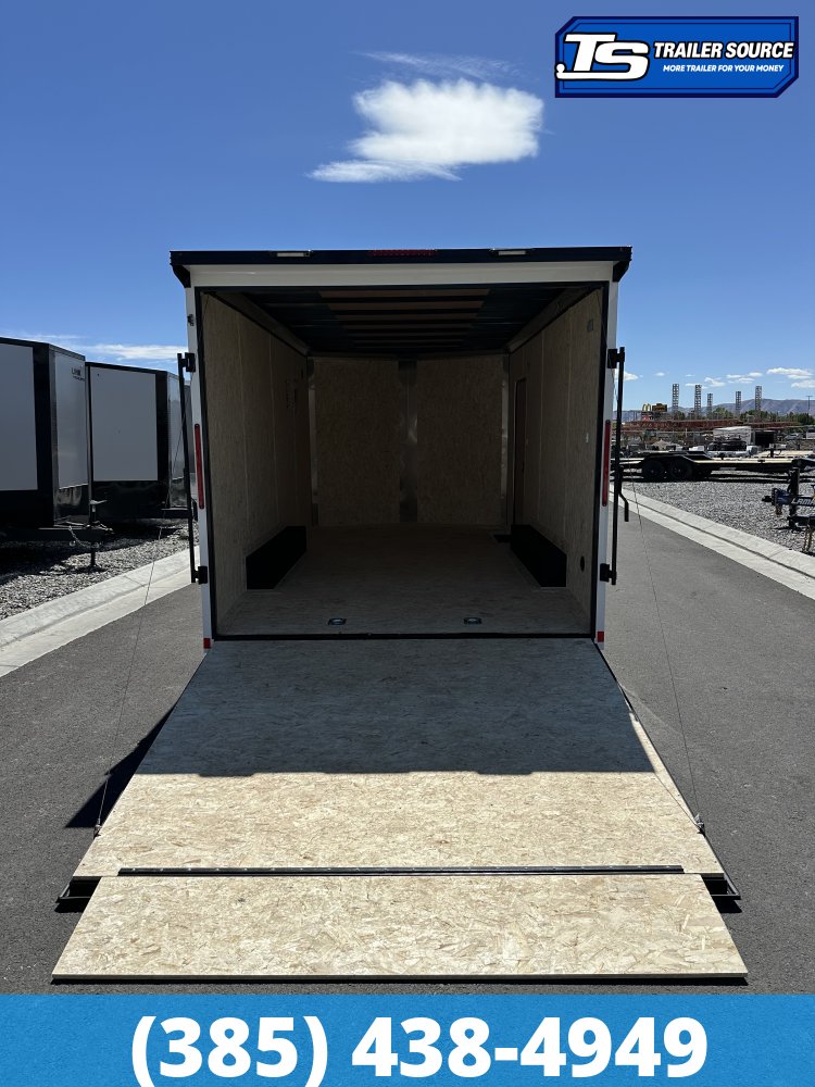 8.5x16 Look ST DLX Enclosed Cargo Trailer - 7'0" Interior - 7K GVWR - .080 PolyCor, Black Out Package, Rear Spoiler w/ Load Lights
