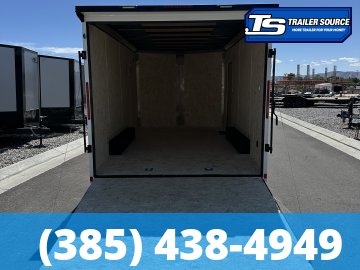 8.5x16 Look ST DLX Enclosed Cargo Trailer - 7'0" Interior - 7K GVWR - .080 PolyCor, Black Out Package, Rear Spoiler w/ Load Lights