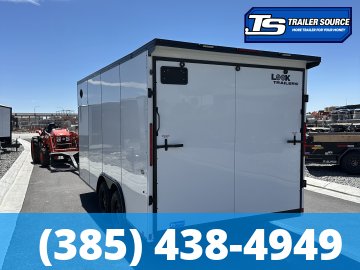 8.5x16 Look ST DLX Enclosed Cargo Trailer - 7'0" Interior - 7K GVWR - .080 PolyCor, Black Out Package, Rear Spoiler w/ Load Lights