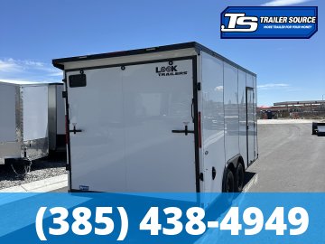 8.5x16 Look ST DLX Enclosed Cargo Trailer - 7'0" Interior - 7K GVWR - .080 PolyCor, Black Out Package, Rear Spoiler w/ Load Lights