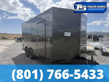 8.5x16 Look ST DLX Enclosed Cargo Trailer - 7'0" Interior - 10K GVWR - .080 PolyCor, Black Out Package, Rear Spoiler w/ Load Lights