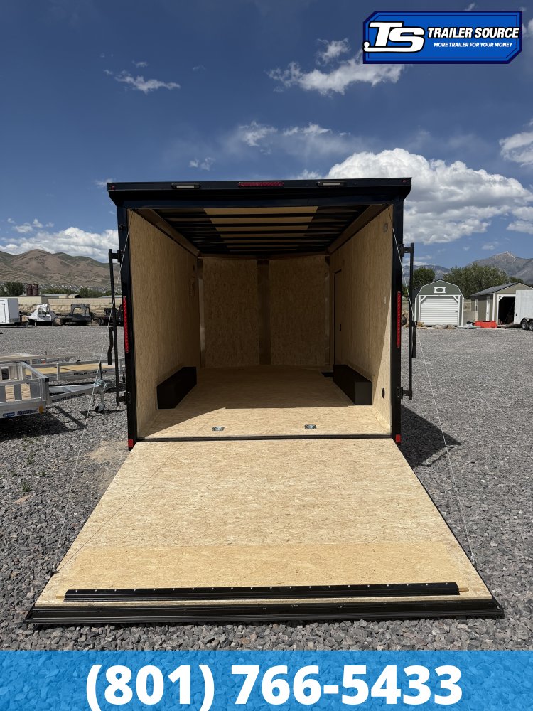 8.5x16 Look ST DLX Enclosed Cargo Trailer - 7'0" Interior - 10K GVWR - .080 PolyCor, Black Out Package, Rear Spoiler w/ Load Lights