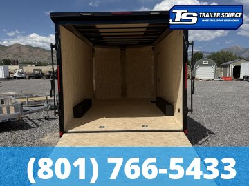 8.5x16 Look ST DLX Enclosed Cargo Trailer - 7'0" Interior - 10K GVWR - .080 PolyCor, Black Out Package, Rear Spoiler w/ Load Lights