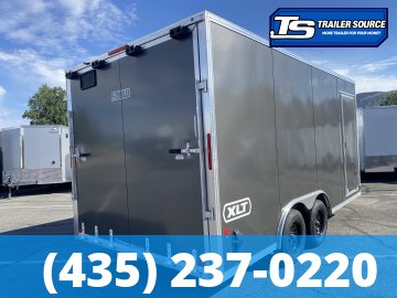 8.5x16 Alcom Aluminum EZ Hauler XLT Auto Trailer - 7'0" Interior - 7K GVWR - Dovetail, Ramp Door, Ramp Extension