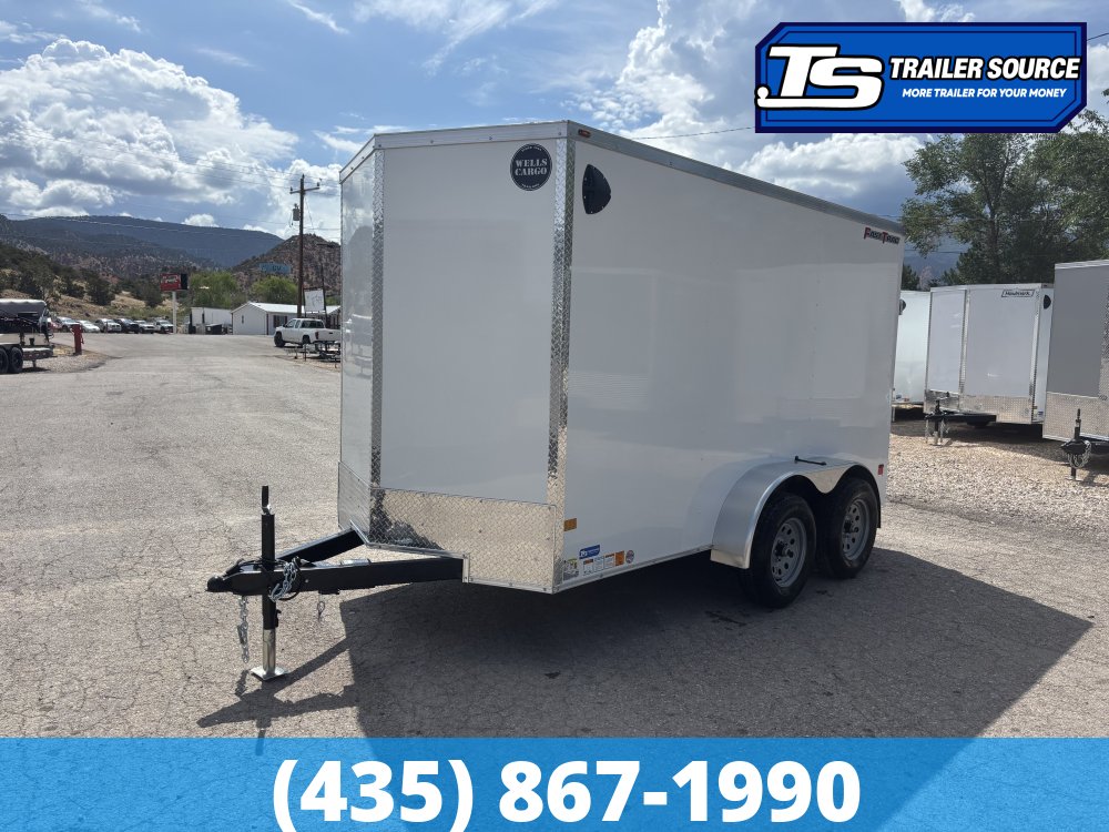 6x12 Wells Cargo FastTrac Enclosed Cargo Trailer - 6'6" Interior - 7K GVWR - .080 PolyCor
