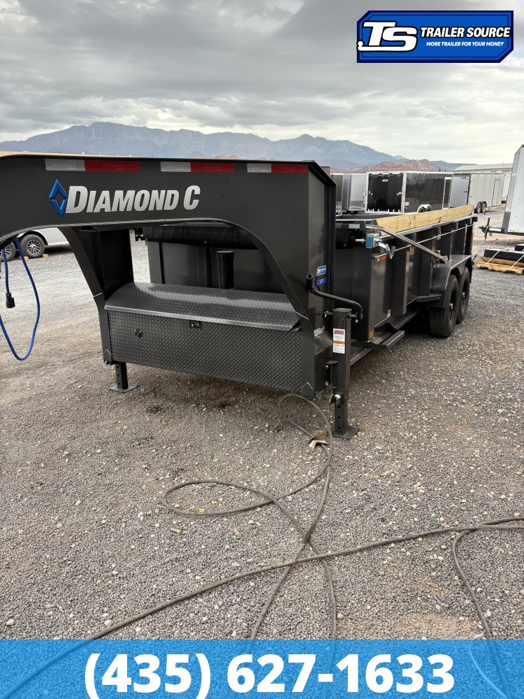 7x16 Diamond C LPT-GN 207 Gooseneck Dump