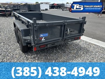 5x10 Lamar DS Dump Trailer - 18" Sides - 7K GVWR - Spreader Gate