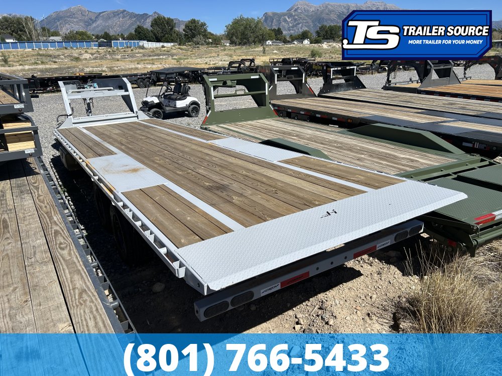 8.5x28 Horizon FFT Gooseneck Tilt Trailer - 23K GVWR - 18 Ply Tires