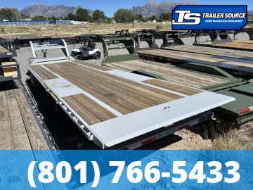 8.5x28 Horizon FFT Gooseneck Tilt Trailer - 23K GVWR - 18 Ply Tires