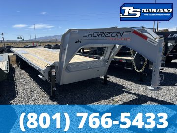 8.5x28 Horizon FFT Gooseneck Tilt Trailer - 23K GVWR - 18 Ply Tires