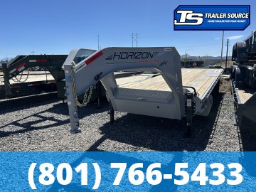 8.5x28 Horizon FFT Gooseneck Tilt Trailer - 23K GVWR - 18 Ply Tires