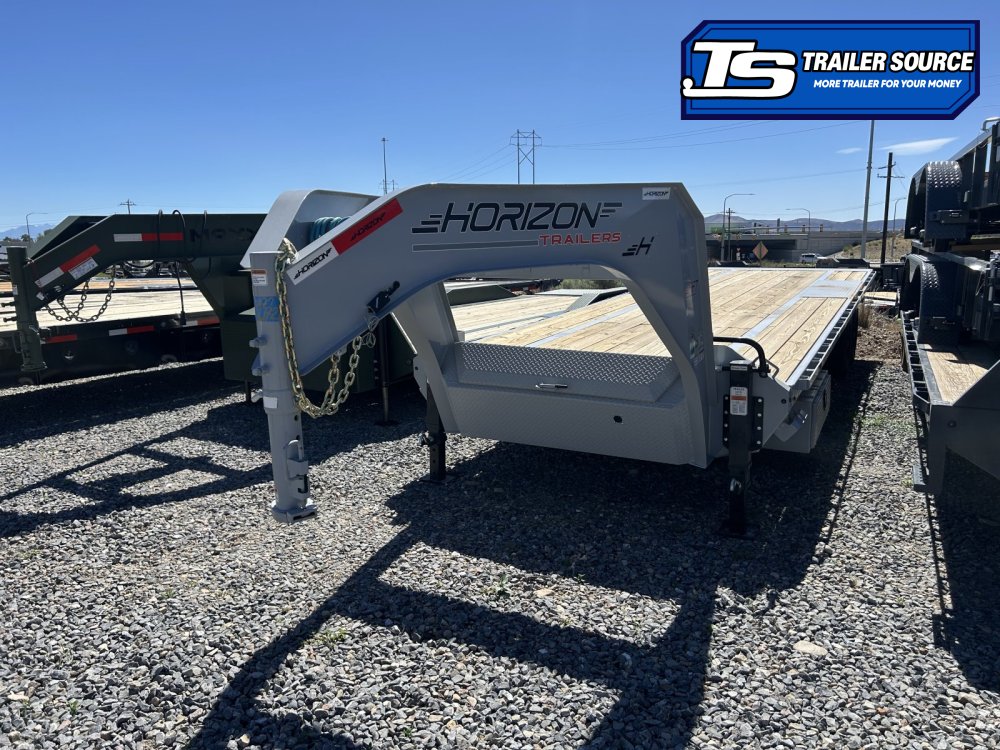 8.5x28 Horizon FFT Gooseneck Tilt Trailer - 23K GVWR - 18 Ply Tires