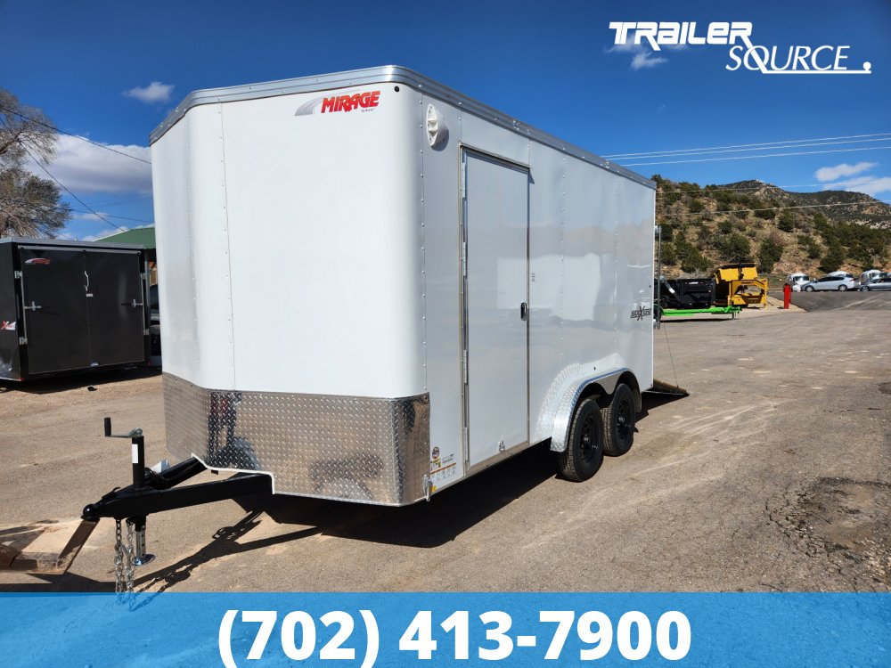 7.5x14 Mirage Xpres Side by Side Pkg 7'0" Interior 7K Side by Side Pkg Enclosed Cargo