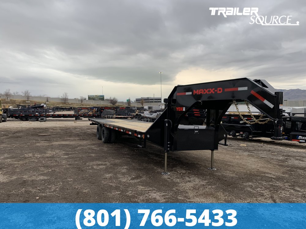 8.5x32 Maxx-D YDX Gooseneck Equipment Trailer -  25.9K GVWR - HDSS Suspension, Hydraulic Disc Brakes, Hydraulic Jack(s)