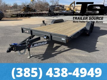 7x18 Lamar CE Flatbed Car Hauler