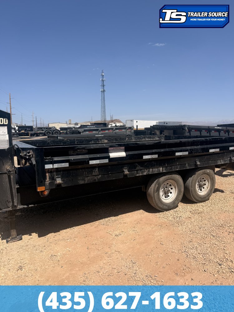 8.5x14 Big Tex Deckover Dump Trailer - 14K GVWR - Slide Out Ramps