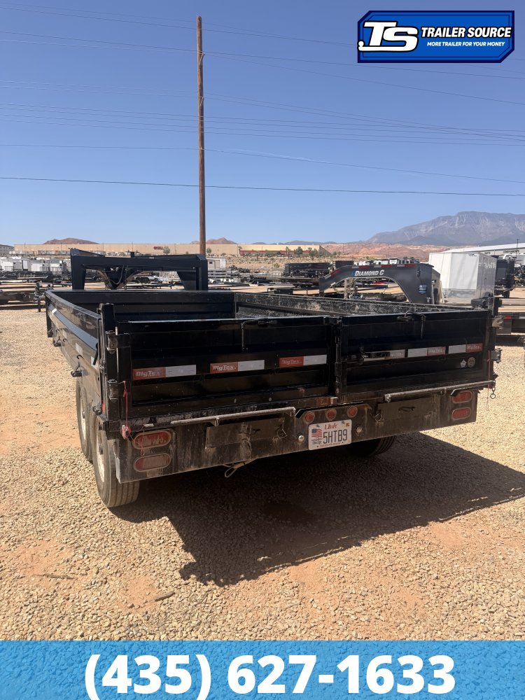 8.5x14 Big Tex Deckover Dump Trailer - 14K GVWR - Slide Out Ramps