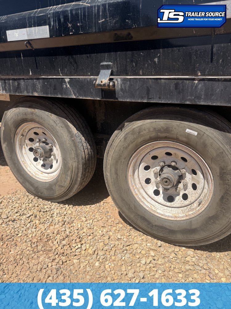 8.5x14 Big Tex Deckover Dump Trailer - 14K GVWR - Slide Out Ramps