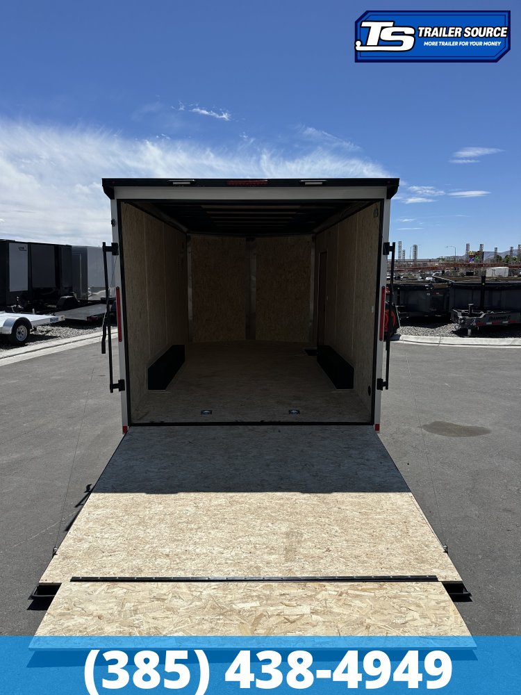8.5x16 Look ST DLX Enclosed Cargo Trailer - 7'0" Interior - 7K GVWR - .080 PolyCor, Black Out Package, Rear Spoiler w/ Load Lights