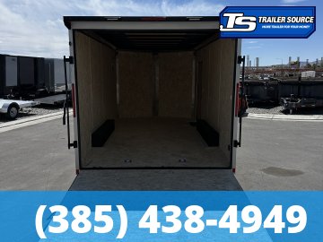 8.5x16 Look ST DLX Enclosed Cargo Trailer - 7'0" Interior - 7K GVWR - .080 PolyCor, Black Out Package, Rear Spoiler w/ Load Lights