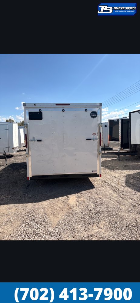 7x16 Wells Cargo FastTrac Enclosed Cargo Trailer - 6'6" Interior - 7K GVWR -