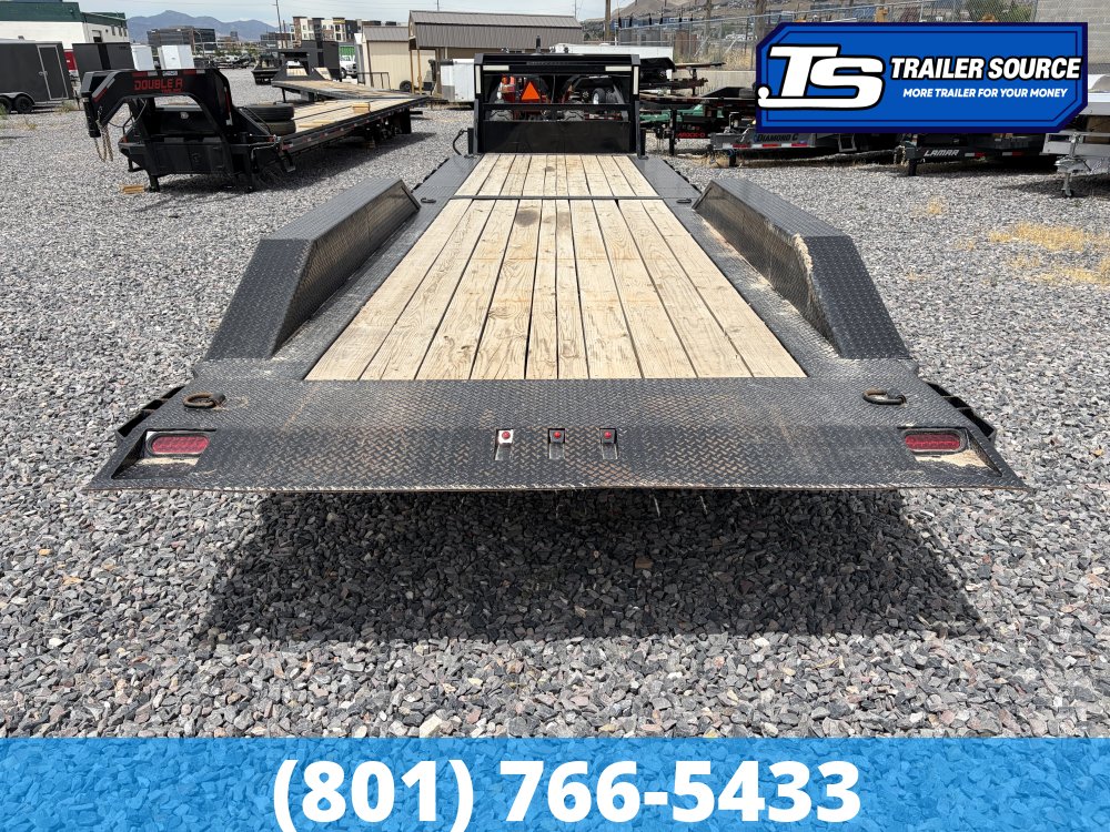 8.5x28 Iron Bull TLG Gooseneck Power Tilt Trailer - 21K GVWR -
