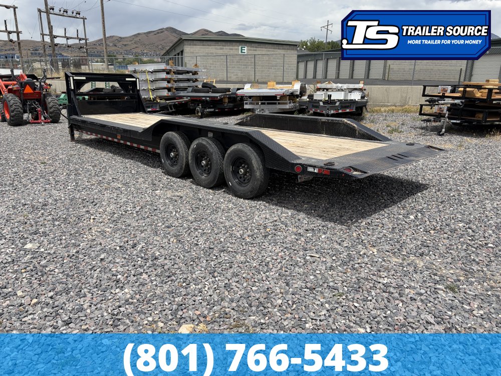 8.5x28 Iron Bull TLG Gooseneck Power Tilt Trailer - 21K GVWR -