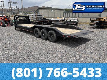 8.5x28 Iron Bull TLG Gooseneck Power Tilt Trailer - 21K GVWR -
