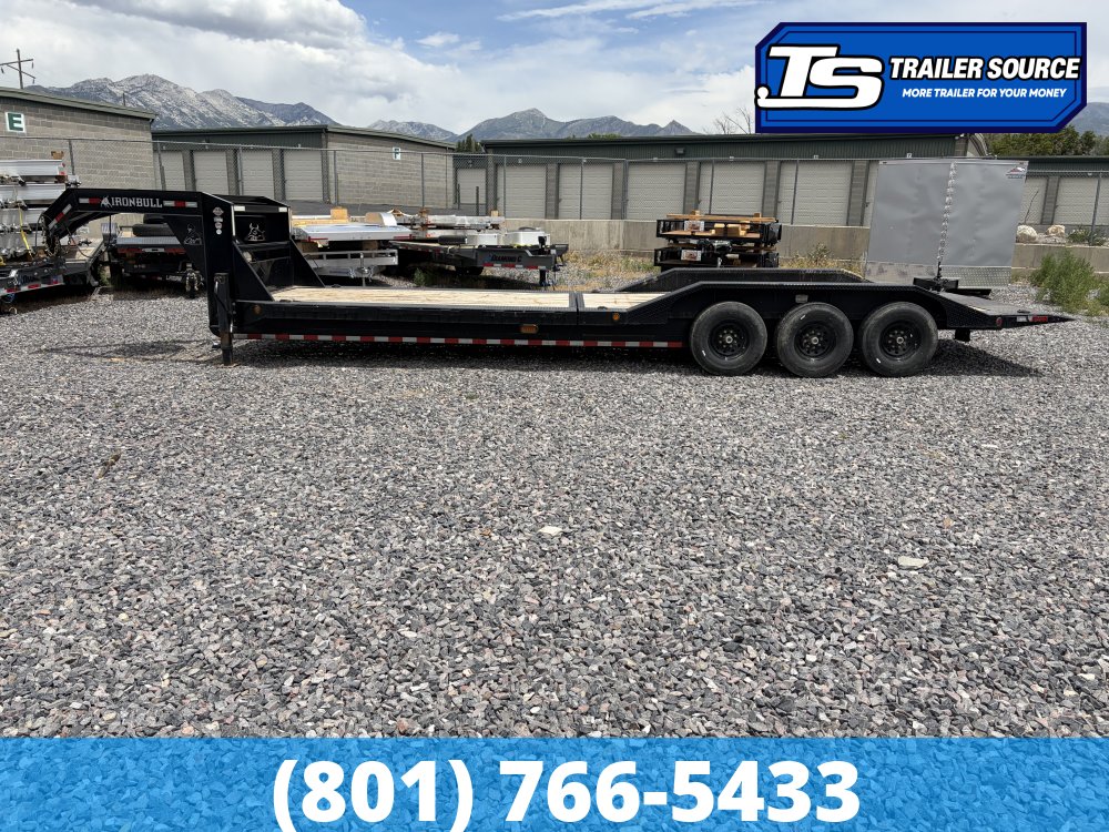 8.5x28 Iron Bull TLG Gooseneck Power Tilt Trailer - 21K GVWR -