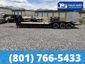 8.5x28 Iron Bull TLG Gooseneck Power Tilt Trailer - 21K GVWR -